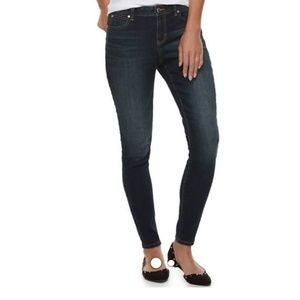 Jennifer Lopez mid rise skinny jeans